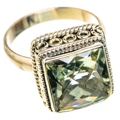 Green Amethyst Rings handcrafted by Ana Silver Co - RING124009 - Photo 2