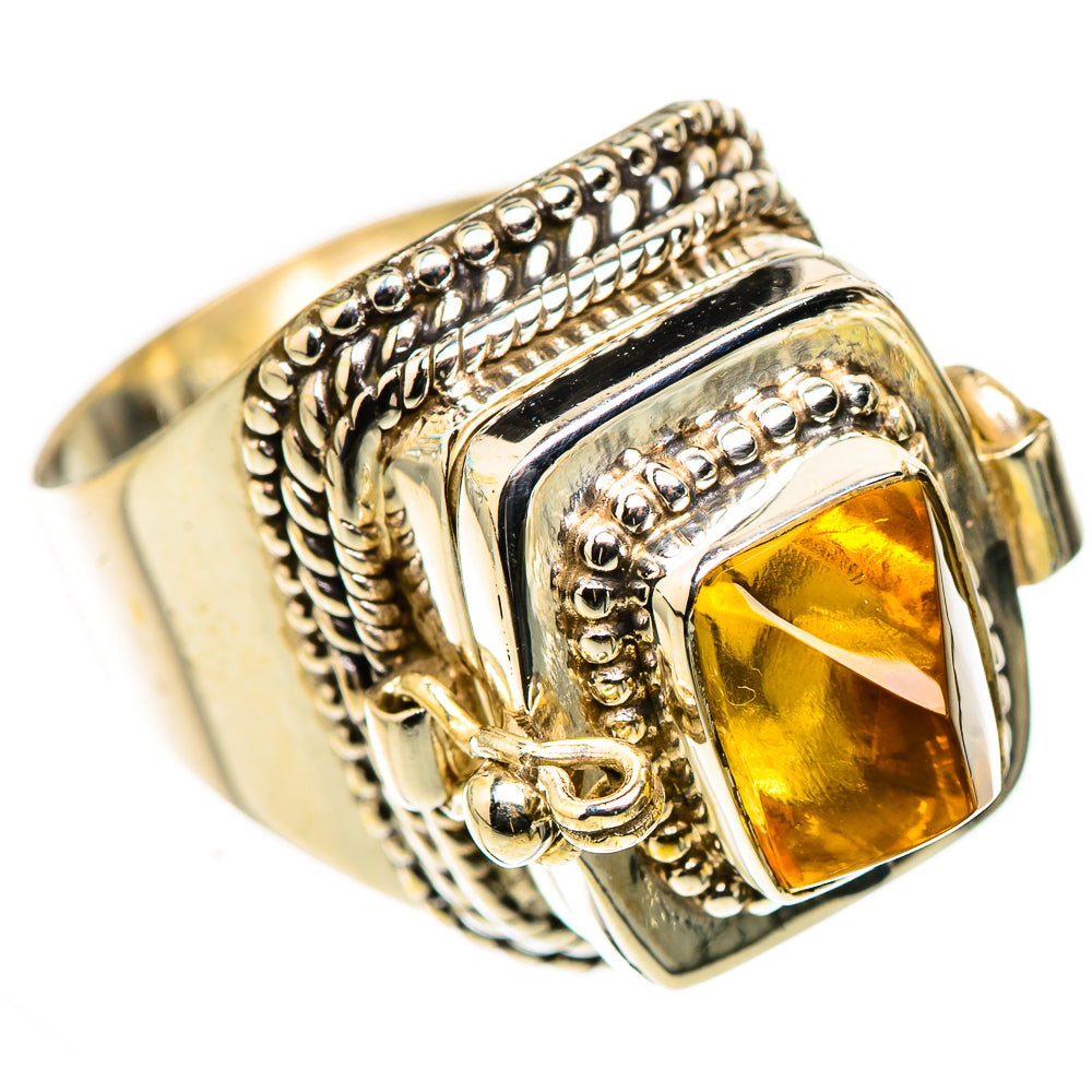 Citrine Rings handcrafted by Ana Silver Co - RING124011 - Photo 2