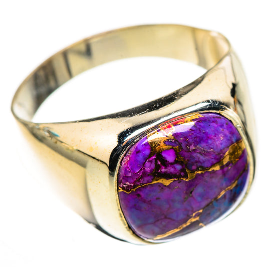 Purple Copper Composite Turquoise Rings handcrafted by Ana Silver Co - RING124018 - Photo 2