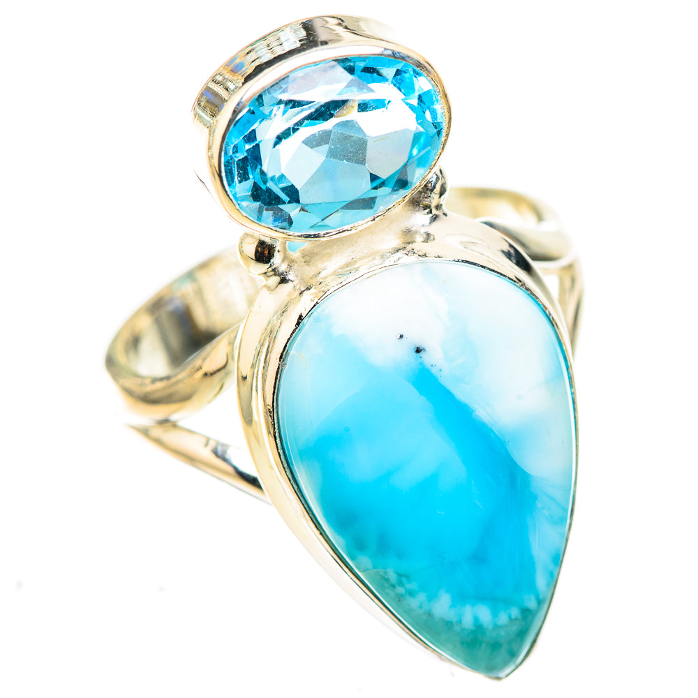 Larimar Rings handcrafted by Ana Silver Co - RING124028 - Photo 2