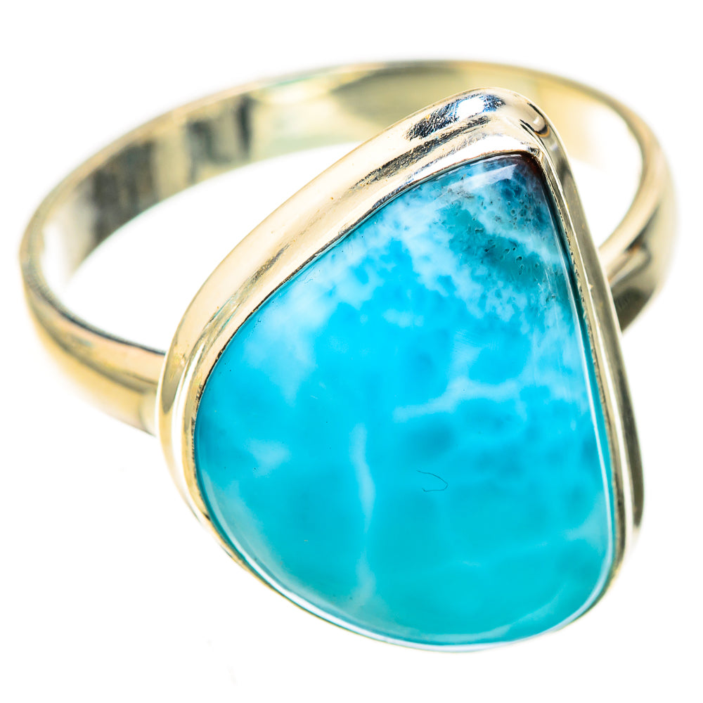 Larimar Rings handcrafted by Ana Silver Co - RING124035 - Photo 2