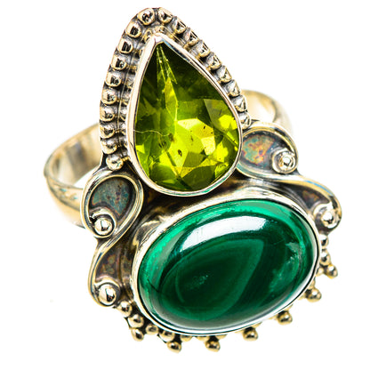 Malachite Rings handcrafted by Ana Silver Co - RING124036 - Photo 2