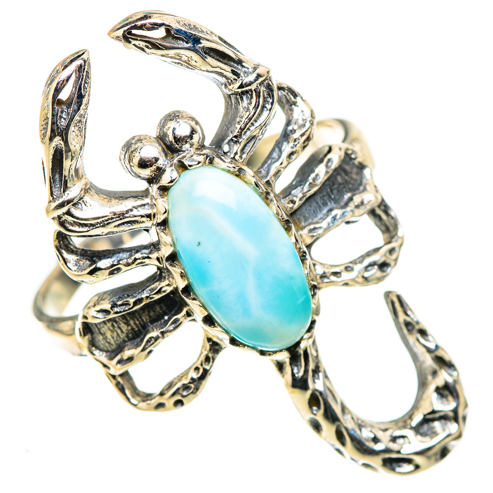 Larimar Rings handcrafted by Ana Silver Co - RING124056 - Photo 2