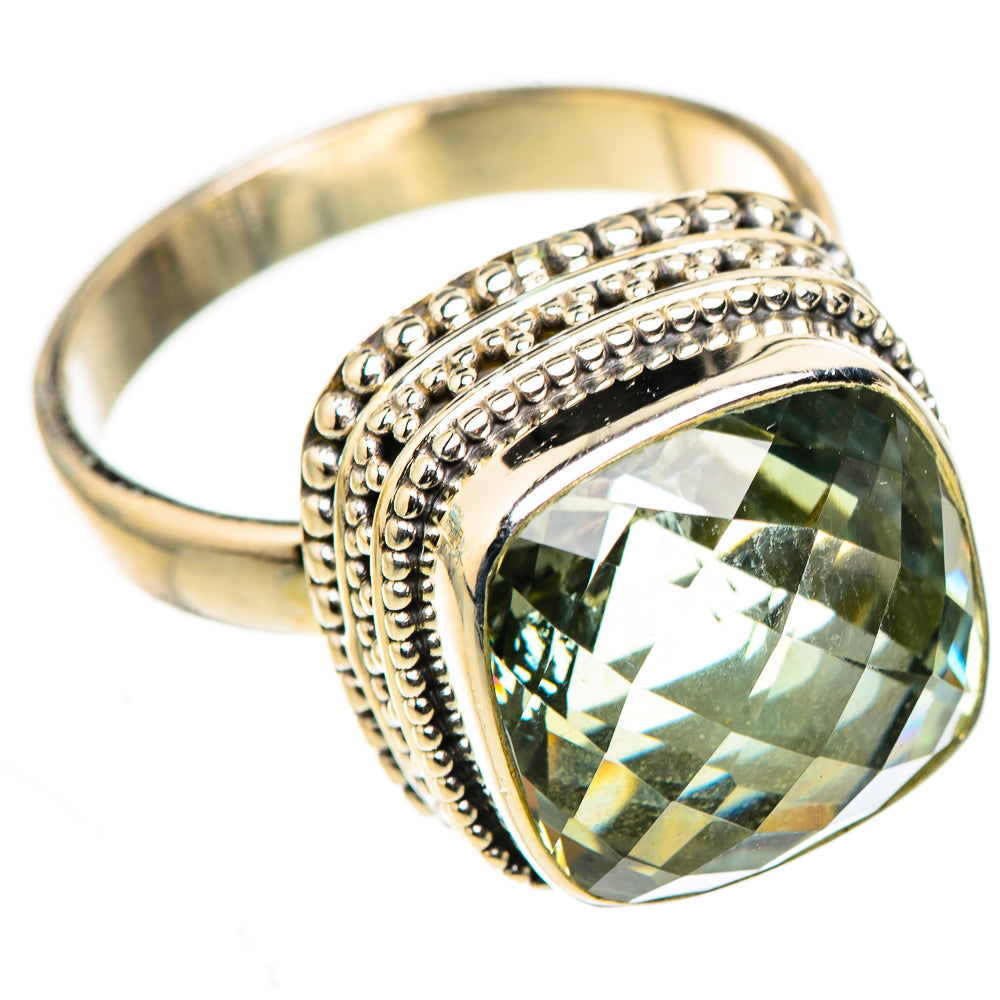 Green Amethyst Rings handcrafted by Ana Silver Co - RING124059 - Photo 2