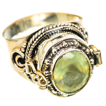 Prehnite Rings handcrafted by Ana Silver Co - RING124060 - Photo 2