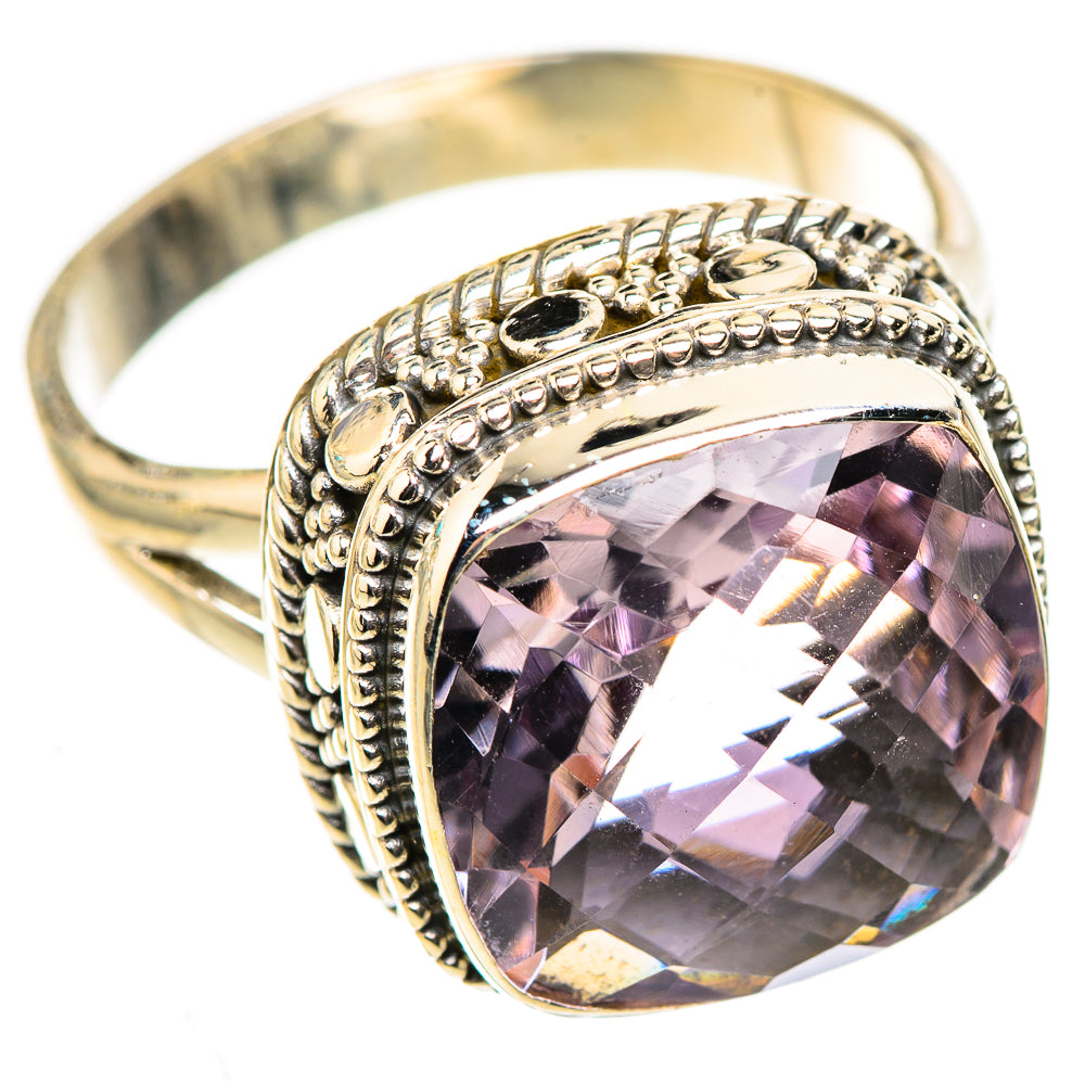 Pink Amethyst Rings handcrafted by Ana Silver Co - RING124065 - Photo 2