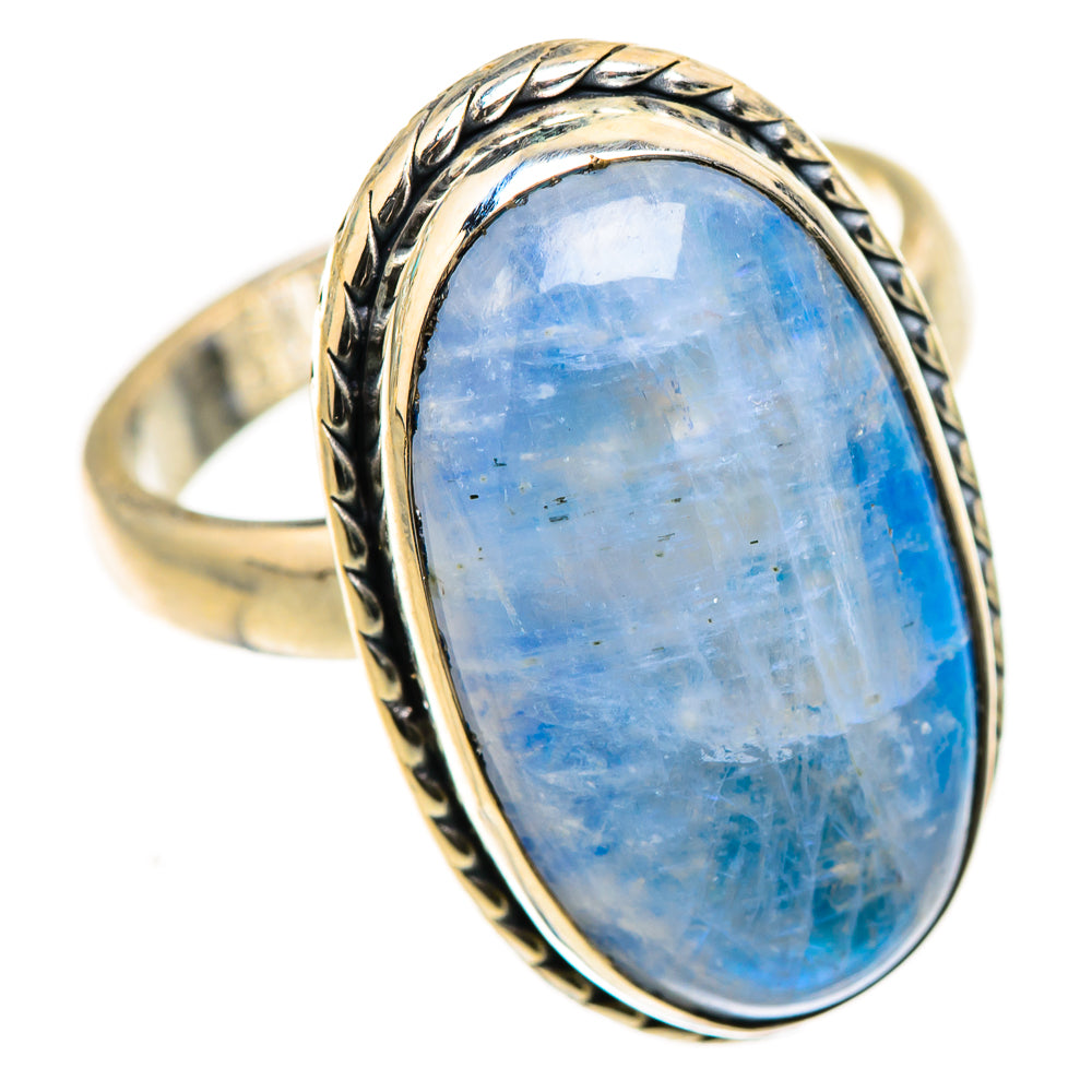 Rainbow Moonstone Rings handcrafted by Ana Silver Co - RING124071 - Photo 2
