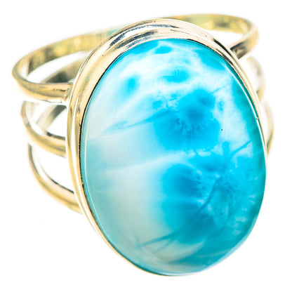 Larimar Rings handcrafted by Ana Silver Co - RING124074 - Photo 2
