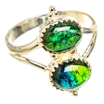 Green Tourmaline Rings handcrafted by Ana Silver Co - RING124079 - Photo 2