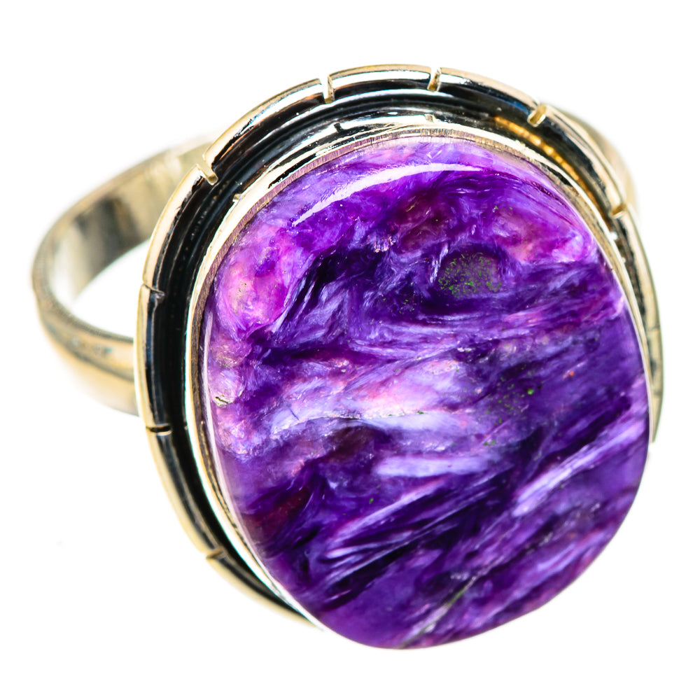 Charoite Rings handcrafted by Ana Silver Co - RING124084 - Photo 2