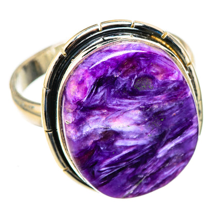 Charoite Rings handcrafted by Ana Silver Co - RING124084 - Photo 2