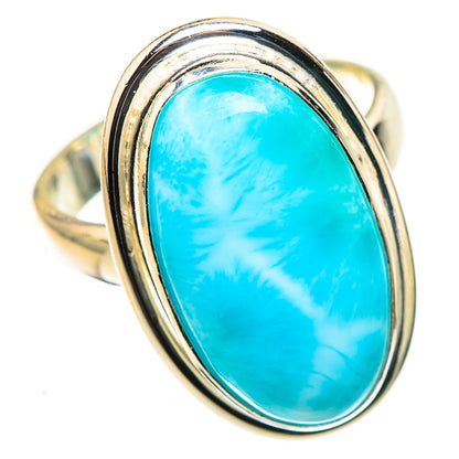 Larimar Rings handcrafted by Ana Silver Co - RING124092 - Photo 2