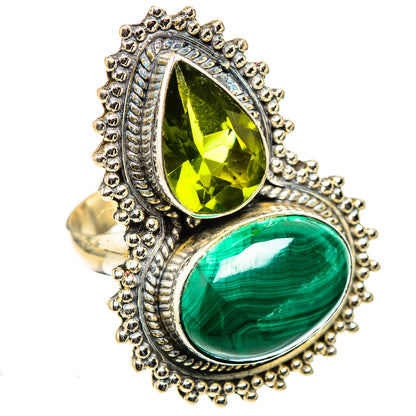 Malachite Rings handcrafted by Ana Silver Co - RING124103 - Photo 2