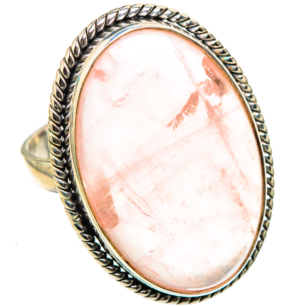 Rose Quartz Rings handcrafted by Ana Silver Co - RING124104 - Photo 2