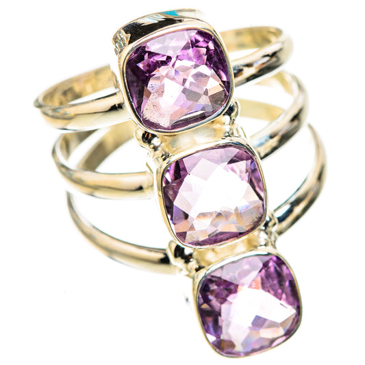 Pink Amethyst Rings handcrafted by Ana Silver Co - RING124107 - Photo 2
