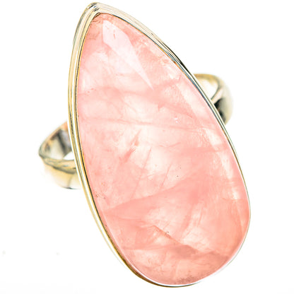 Rose Quartz Rings handcrafted by Ana Silver Co - RING124131 - Photo 2