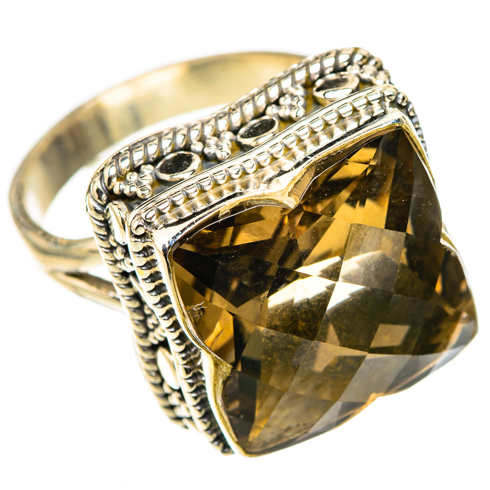 Smoky Quartz Rings handcrafted by Ana Silver Co - RING124132 - Photo 2