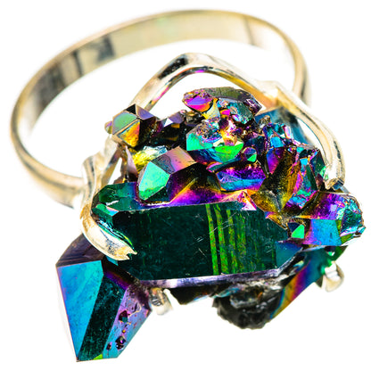 Titanium Sunshine Druzy Rings handcrafted by Ana Silver Co - RING124185 - Photo 2