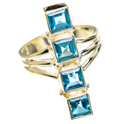 Swiss Blue Topaz Rings handcrafted by Ana Silver Co - RING124195 - Photo 2