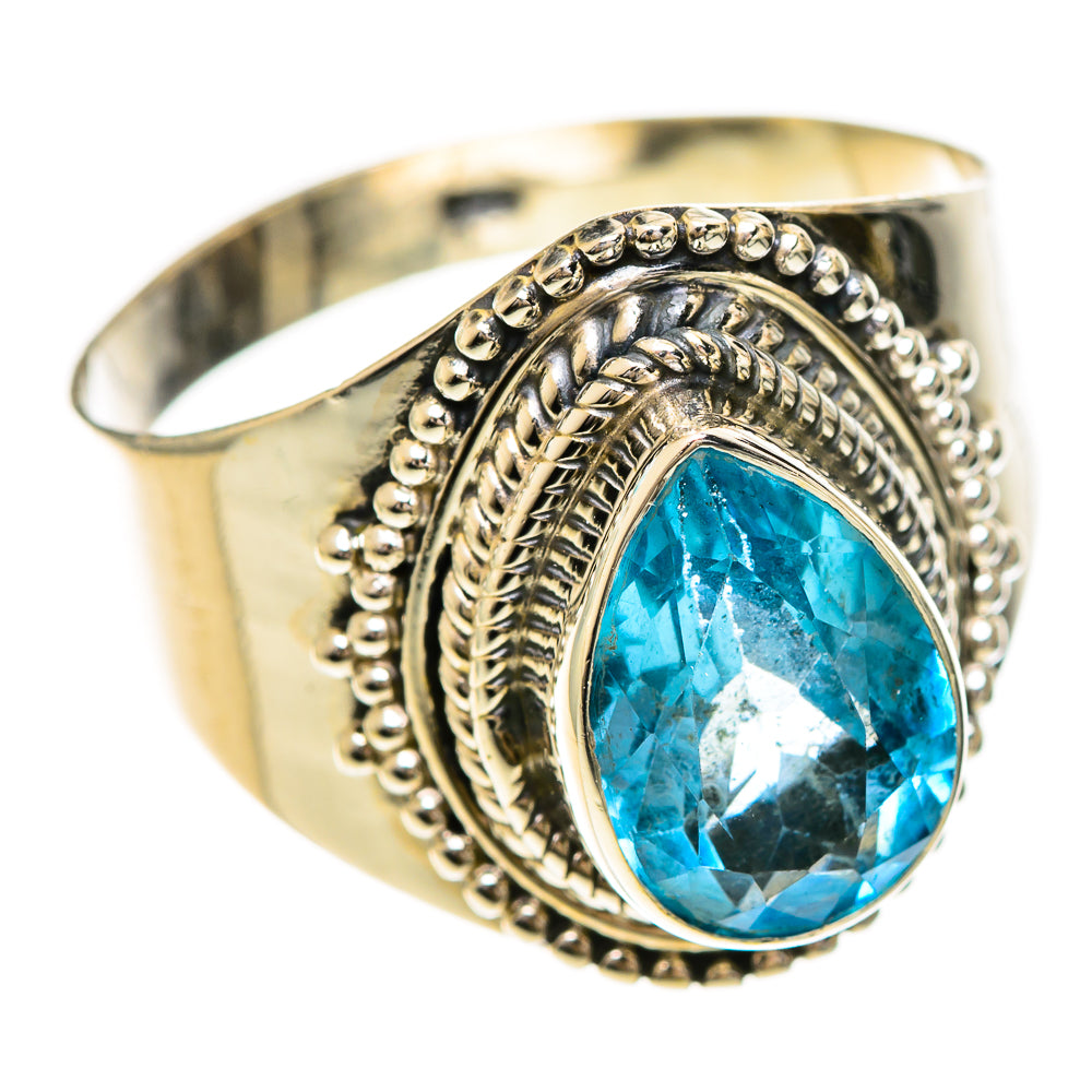Swiss Blue Topaz Rings handcrafted by Ana Silver Co - RING124200 - Photo 2
