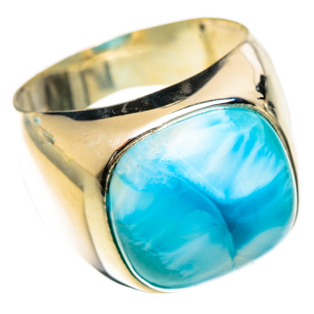 Larimar Rings handcrafted by Ana Silver Co - RING124201 - Photo 2