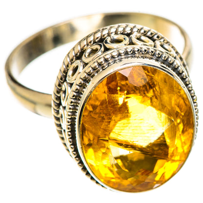 Citrine Rings handcrafted by Ana Silver Co - RING124207 - Photo 2