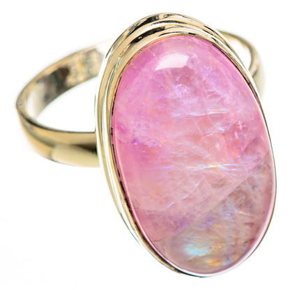 Pink Moonstone Rings handcrafted by Ana Silver Co - RING124208 - Photo 2