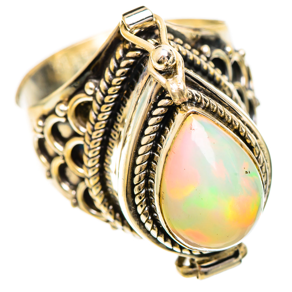 Ethiopian Opal Rings handcrafted by Ana Silver Co - RING124221 - Photo 2