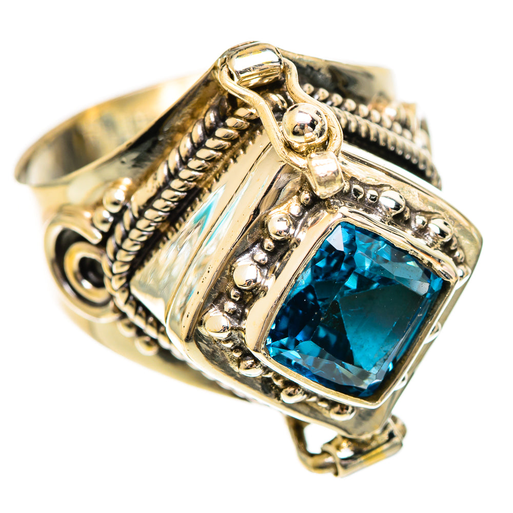 Swiss Blue Topaz Rings handcrafted by Ana Silver Co - RING124226 - Photo 2