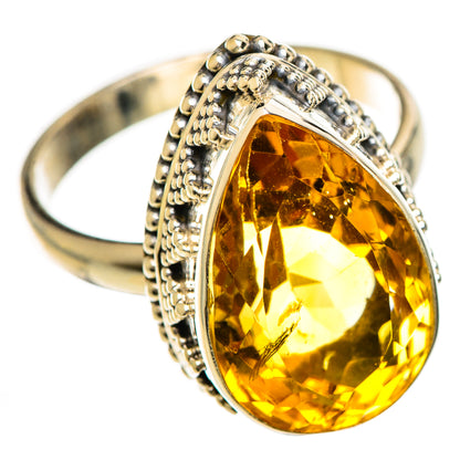 Citrine Rings handcrafted by Ana Silver Co - RING124234 - Photo 2