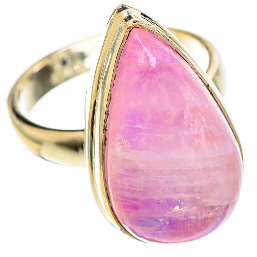 Pink Moonstone Rings handcrafted by Ana Silver Co - RING124235 - Photo 2