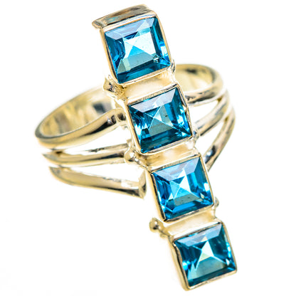 Swiss Blue Topaz Rings handcrafted by Ana Silver Co - RING124251 - Photo 2