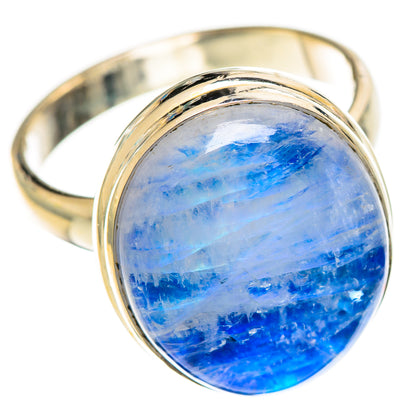 Rainbow Moonstone Rings handcrafted by Ana Silver Co - RING124254 - Photo 2
