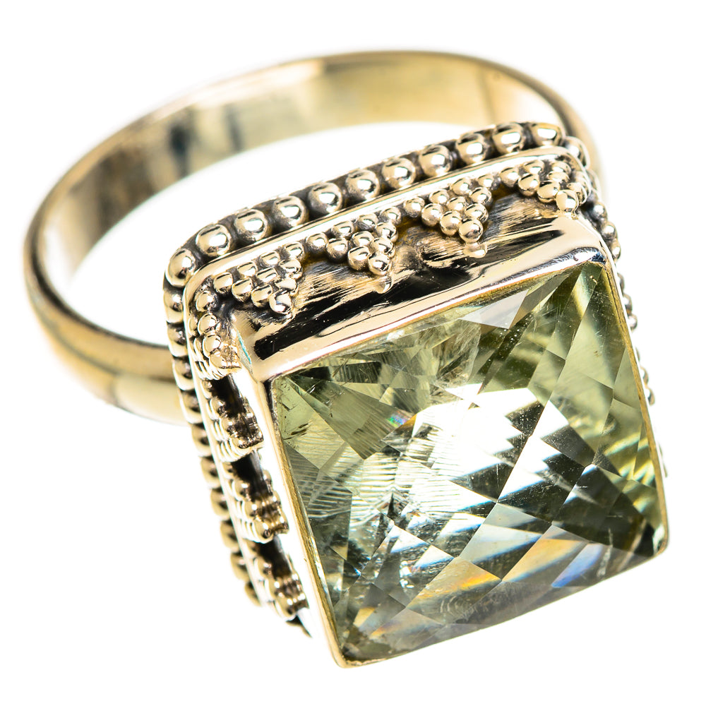 Green Amethyst Rings handcrafted by Ana Silver Co - RING124258 - Photo 2