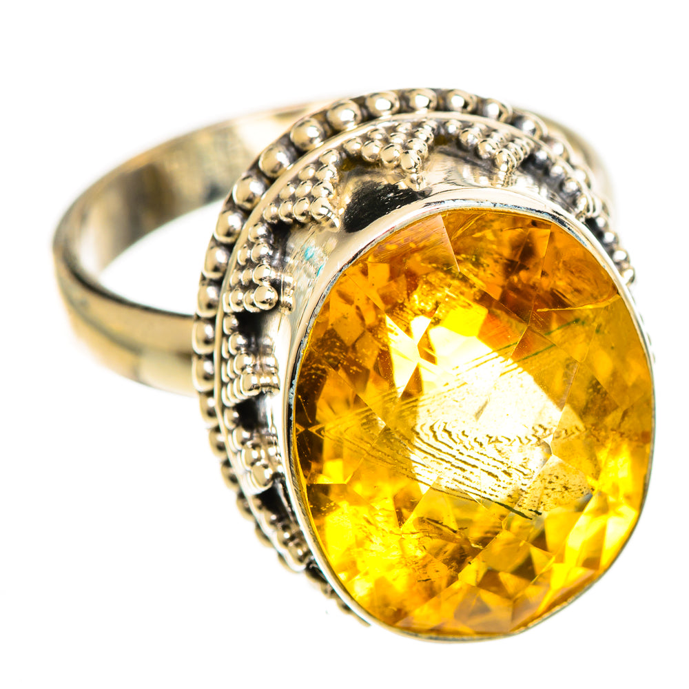 Citrine Rings handcrafted by Ana Silver Co - RING124261 - Photo 2