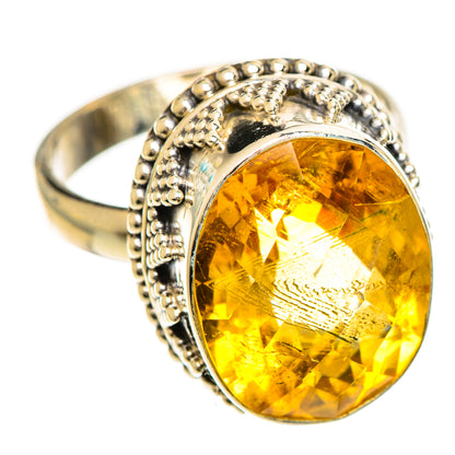 Citrine Rings handcrafted by Ana Silver Co - RING124261 - Photo 2