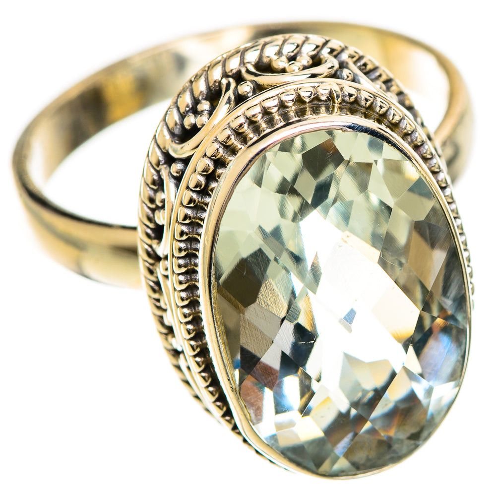 Green Amethyst Rings handcrafted by Ana Silver Co - RING124269 - Photo 2