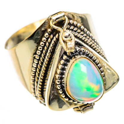 Ethiopian Opal Rings handcrafted by Ana Silver Co - RING124271 - Photo 2