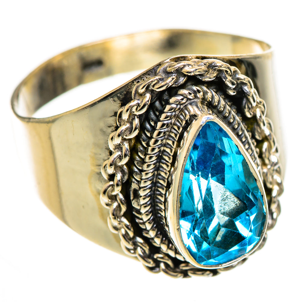 Swiss Blue Topaz Rings handcrafted by Ana Silver Co - RING124275 - Photo 2
