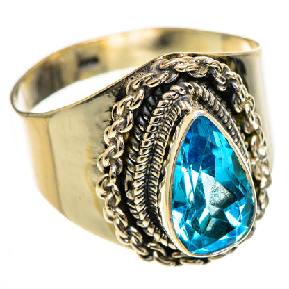 Swiss Blue Topaz Rings handcrafted by Ana Silver Co - RING124275 - Photo 2