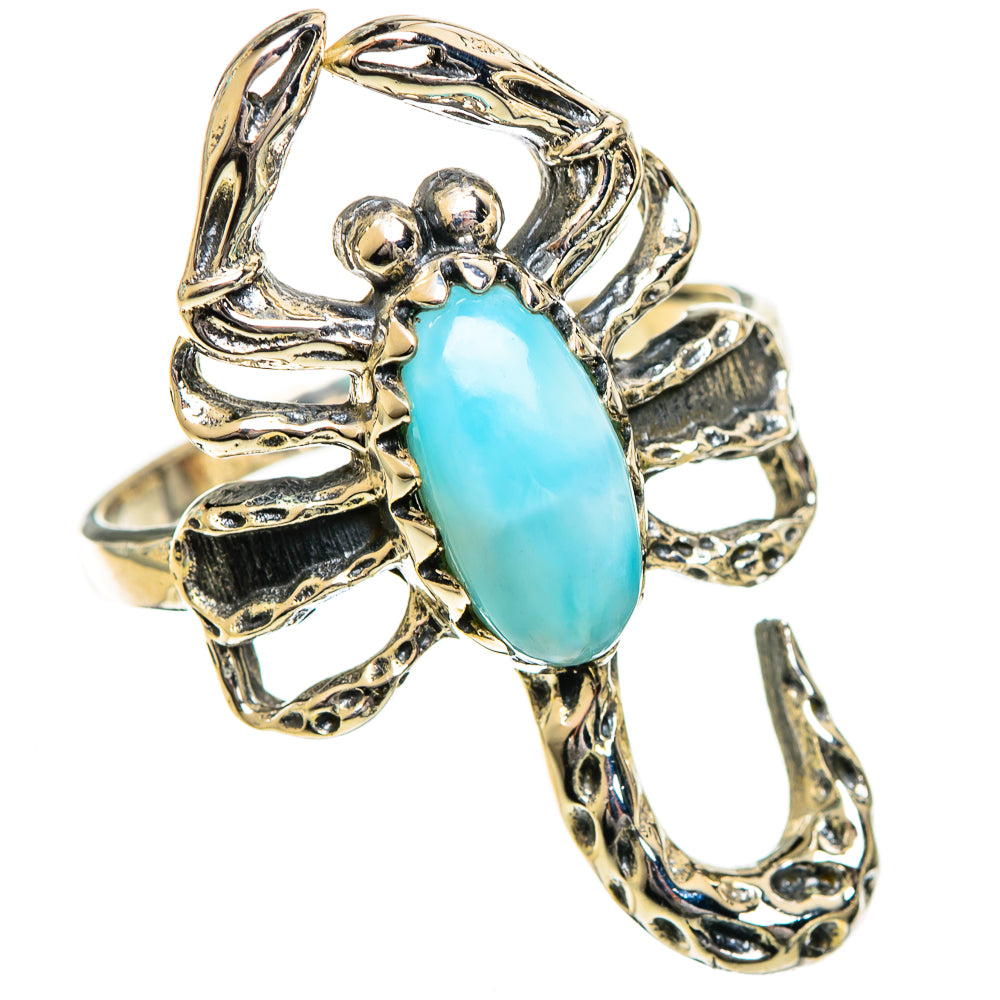 Larimar Rings handcrafted by Ana Silver Co - RING124281 - Photo 2