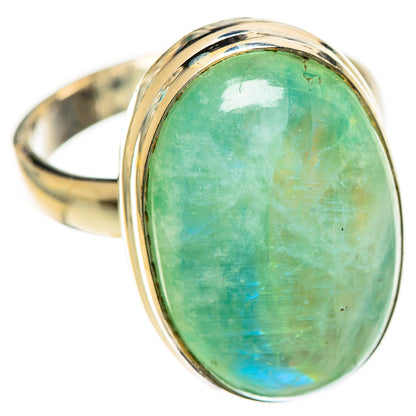Green Moonstone Rings handcrafted by Ana Silver Co - RING124282 - Photo 2