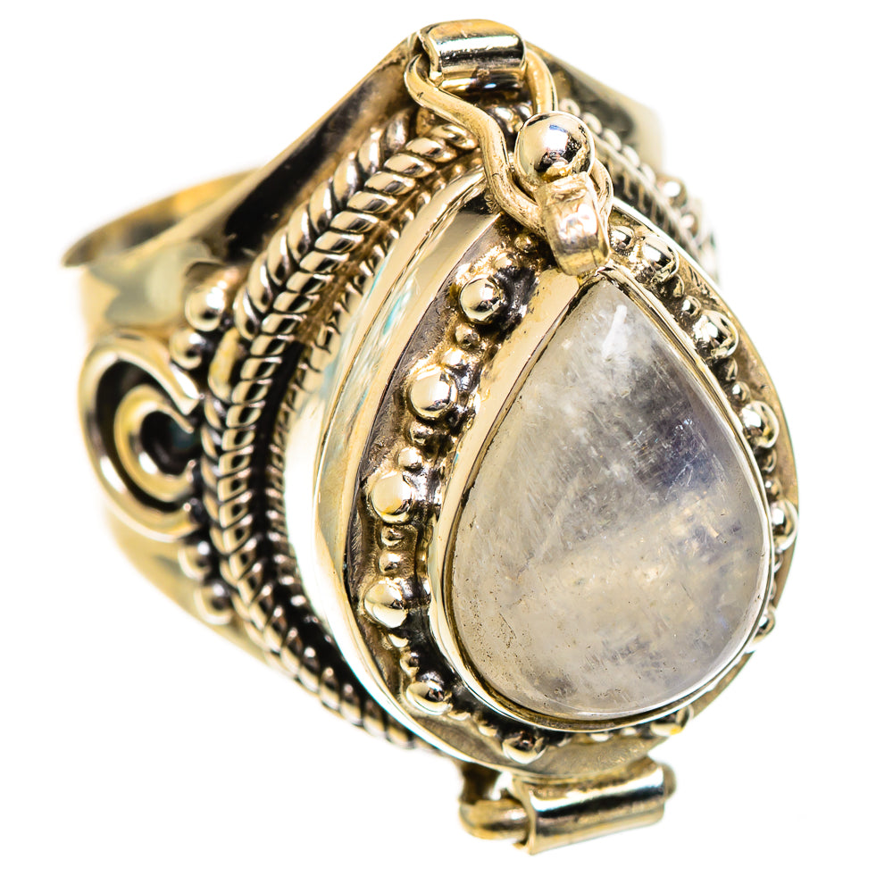 Rainbow Moonstone Rings handcrafted by Ana Silver Co - RING124291 - Photo 2