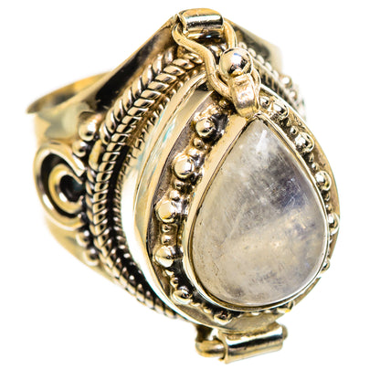 Rainbow Moonstone Rings handcrafted by Ana Silver Co - RING124291 - Photo 2
