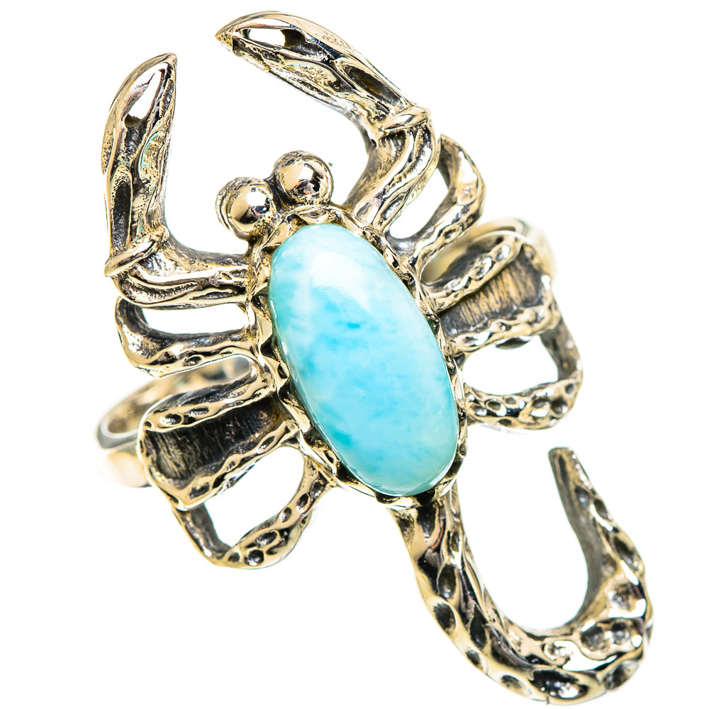 Larimar Rings handcrafted by Ana Silver Co - RING124297 - Photo 2