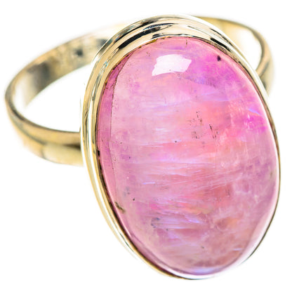 Pink Moonstone Rings handcrafted by Ana Silver Co - RING124304 - Photo 2