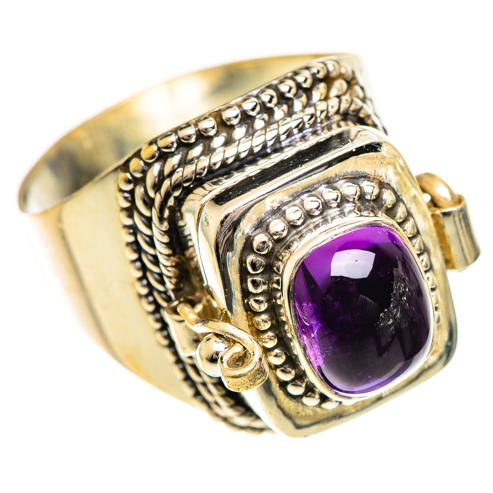 Amethyst Rings handcrafted by Ana Silver Co - RING124306 - Photo 2