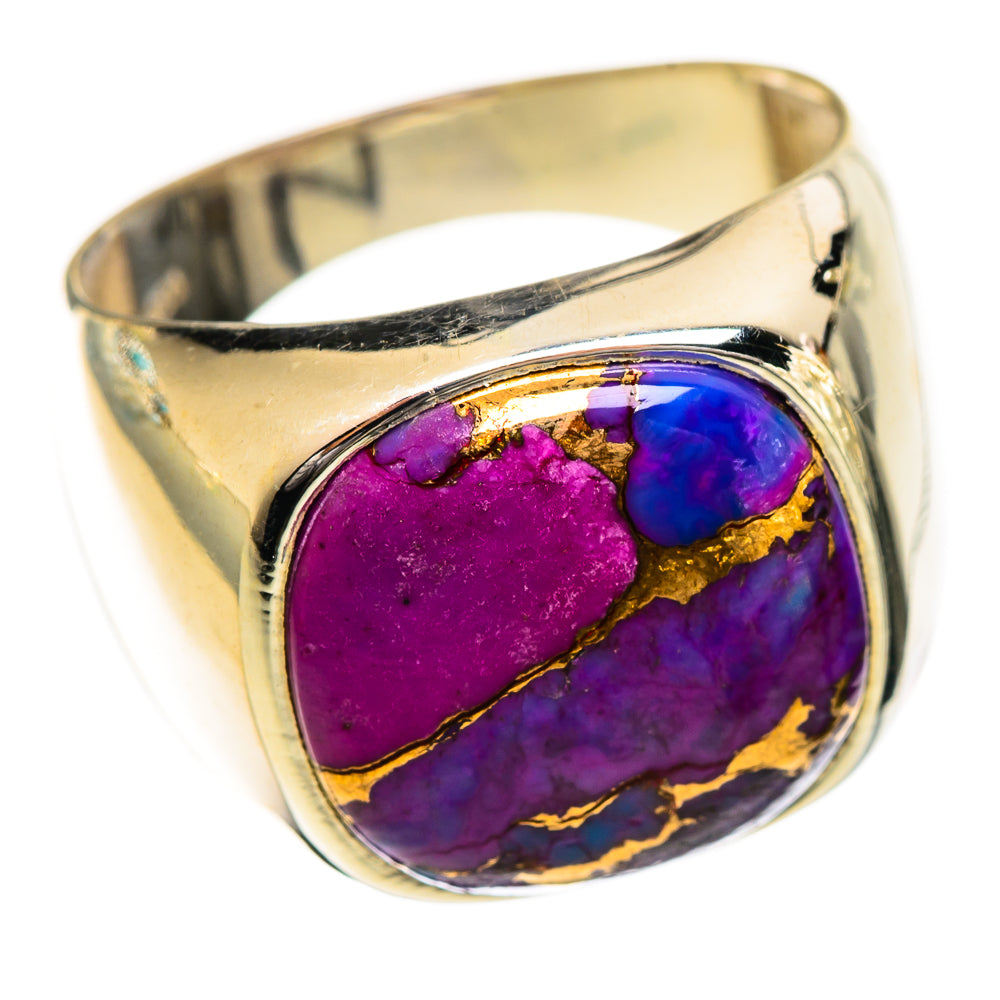 Purple Copper Composite Turquoise Rings handcrafted by Ana Silver Co - RING124308 - Photo 2