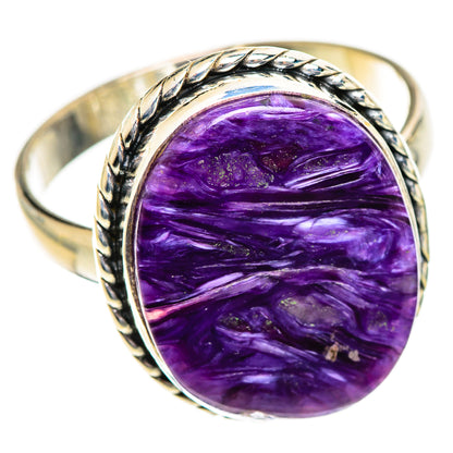 Charoite Rings handcrafted by Ana Silver Co - RING124309 - Photo 2