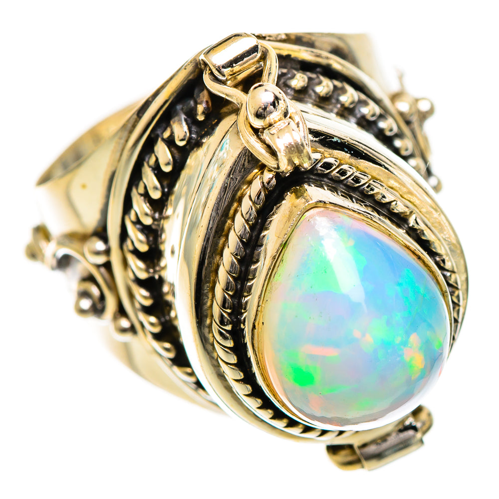 Ethiopian Opal Rings handcrafted by Ana Silver Co - RING124310 - Photo 2
